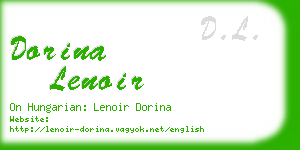 dorina lenoir business card